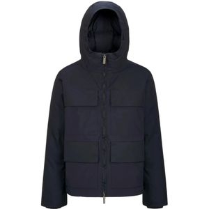 K-Way, Heren, Jassen, Blauw, Maat: L Poliester,