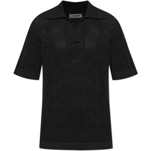 Jil Sander, Heren, Tops, Zwart, Maat: XL Katoen,