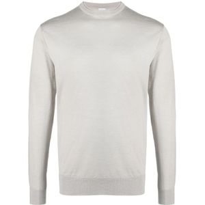 Eleventy, Heren, Sweatshirts & Hoodies, Beige, Maat: 2XL Zijde,