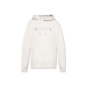 Lanvin Hoodie met logo , Gray , Heren , Maat: XL