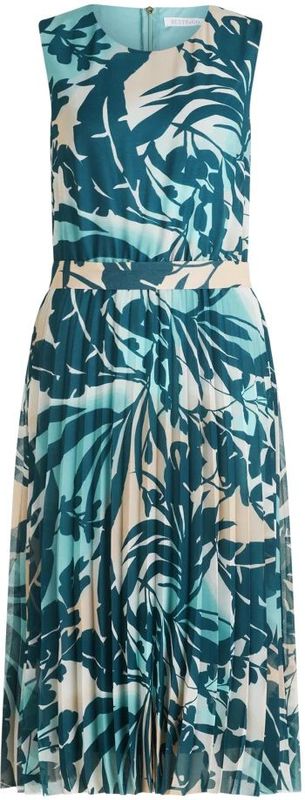Betty & Co, Dames, Jurken, Blauw, Maat: S Chiffon,