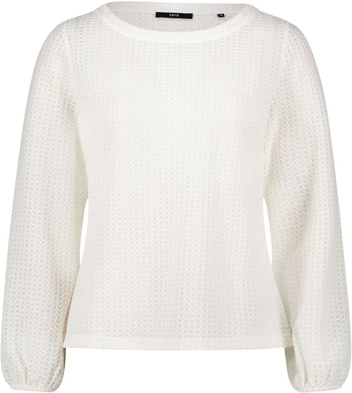 Zero, Dames, Blouses & Shirts, Wit, Maat: XS Poliester,