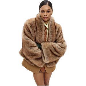 Cesare Gaspari, Dames, Jassen, Bruin, Maat: S Poliester,