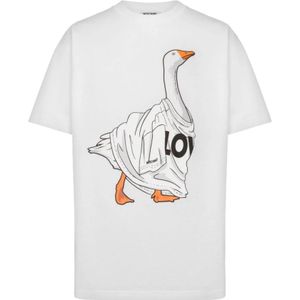 Moschino, Heren, Tops, Wit, Maat: M