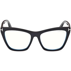 TOM FORD - FT5971-B - Optische Monturen - Zwart - Acetaat - Kattenoog