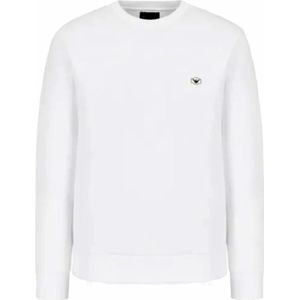 Armani, Heren, Sweatshirts & Hoodies, Wit, Maat: S Katoen,