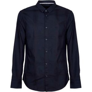 Armani Exchange, Heren, Overhemden, Blauw, Maat: S