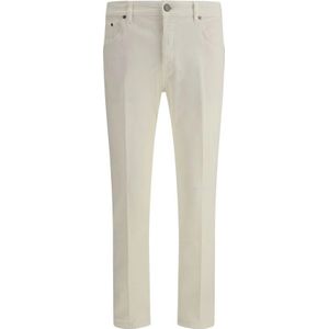 PT Torino, Heren, Broeken, Beige, Maat: W30 Katoen,