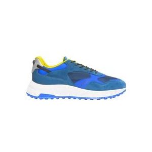 Hogan Blauwe Hyperlight Sneakers van Suède , Blue , Heren , Maat: 40 EU