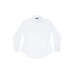 Balenciaga Witte Katoenen Poplinen Hourglass Shirt , White , Dames , Maat: 2XS