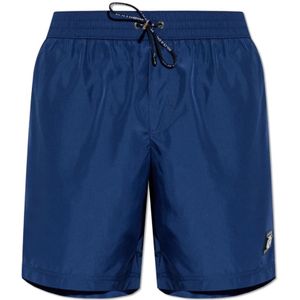 Dolce & Gabbana, Heren, Badkleding, Blauw, Maat: XS Polyamide,