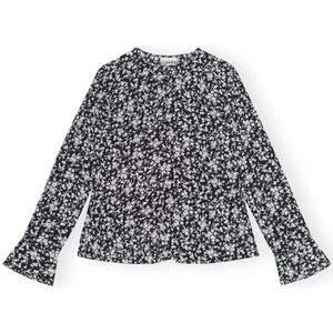 Ganni, Dames, Blouses & Shirts, Veelkleurig, Maat: S Viscose,