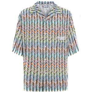 Missoni, Heren, Overhemden, Veelkleurig, Maat: L Viscose,