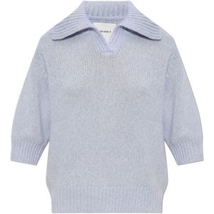 Lisa Yang, Dames, Truien, Blauw, Maat: S Zijde,