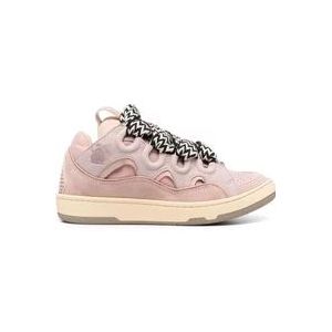 Lanvin Lichtroze Curb Sneakers , Pink , Dames , Maat: 35 EU