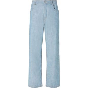 Fendi, Heren, Jeans, Blauw, Maat: W32 Katoen,