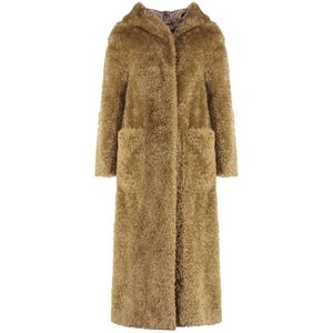 Herno, Dames, Mantels, Beige, Maat: M Poliester,