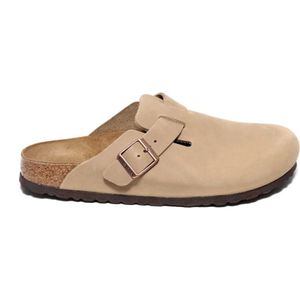 Birkenstock, Dames, Schoenen, Beige, Maat: 41 EU Leer,
