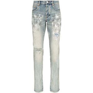 Purple Brand, Heren, Jeans, Blauw, Maat: W32 Leer,