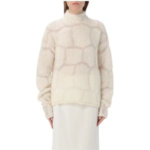 Genny, Dames, Truien, Wit, Maat: M Wol,