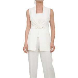 Guess, Dames, Jassen, Wit, Maat: XL Poliester,