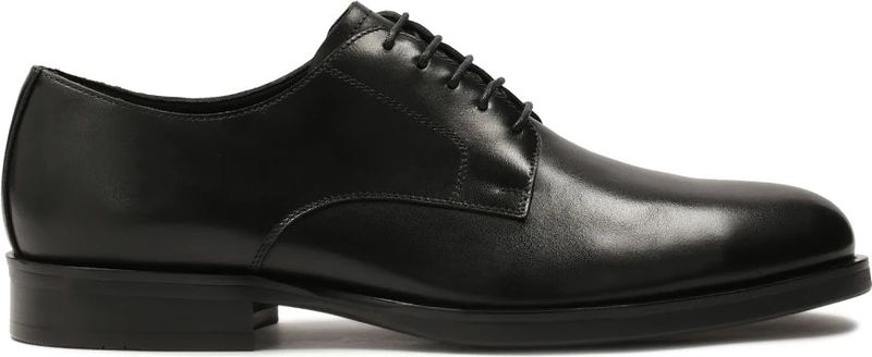 Kazar - Derby Schoenen - Zwart - Leer - Elegante Heren Halfschoenen voor Pak