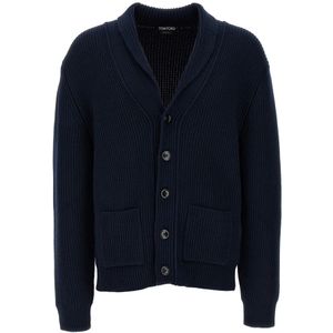 Tom Ford, Heren, Truien, Blauw, Maat: XL Zijde,