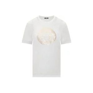 Versace Jersey T-shirts , White , Dames , Maat: XS