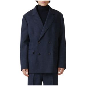 Iceberg, Heren, Pakken, Blauw, Maat: M Wol,