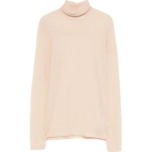 Carven, Dames, Truien, Beige, Maat: M Zijde,