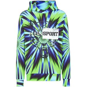 Plein Sport, Heren, Sweatshirts & Hoodies, Veelkleurig, Maat: S Katoen,