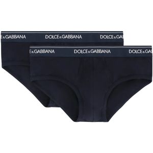 Dolce & Gabbana, Heren, Ondergoed, Blauw, Maat: XL Katoen,