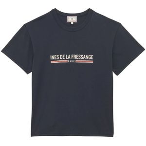 Ines de la Fressange Paris, Dames, Tops, Blauw, Maat: XS Katoen,