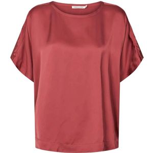 Rabens Saloner, Dames, Tops, Rood, Maat: Xs/S Viscose,