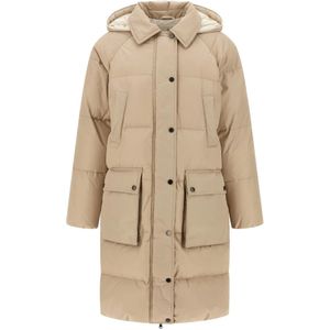 Brunello Cucinelli, Dames, Mantels, Beige, Maat: 2XS Taf,