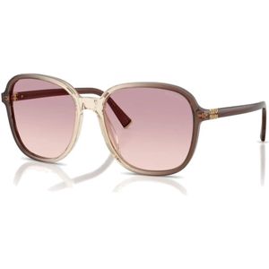 Miu Miu, Dames, Accessoires, Bruin, Maat: 58 MM Polyamide,