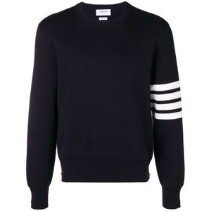 Thom Browne, Heren, Truien, Blauw, Maat: XL Katoen,