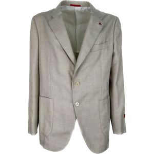 Isaia, Heren, Jassen, Wit, Maat: 2XL