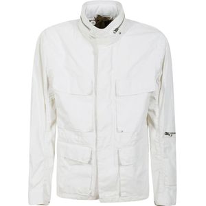 Ten C, Heren, Jassen, Wit, Maat: M Katoen,