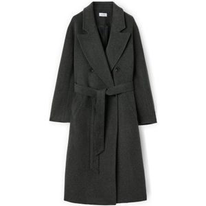 Motivi, Dames, Mantels, Grijs, Maat: L Wol,