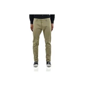 Dsquared2 Stijlvolle Heren Chino`s met Vier Knopen en Vier Zakken , Beige , Heren , Maat: XS