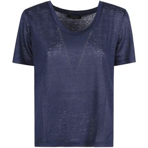 Aragona, Dames, Tops, Blauw, Maat: S