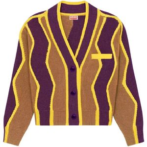 Kenzo, Dames, Truien, Veelkleurig, Maat: S Wol,