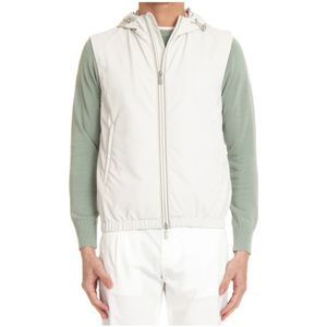 Eleventy, Heren, Jassen, Wit, Maat: L Katoen,