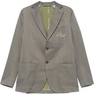 Vivienne Westwood, Heren, Jassen, Grijs, Maat: L