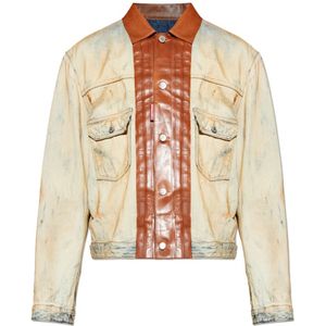 Dsquared2, Heren, Jassen, Beige, Maat: M Denim,