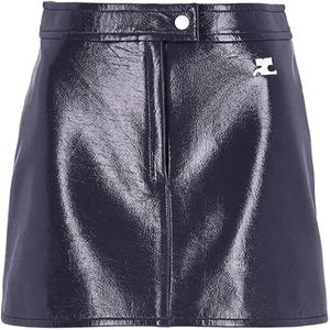 Courrèges, Dames, Rokken, Blauw, Maat: S Vinyl,