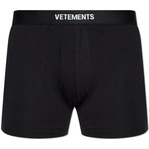 Vetements, Heren, Ondergoed, Zwart, Maat: S Katoen,