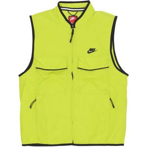 Nike, Heren, Jassen, Geel, Maat: M Nylon,