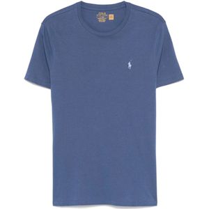 Polo Ralph Lauren, Heren, Tops, Blauw, Maat: 2XL Katoen,